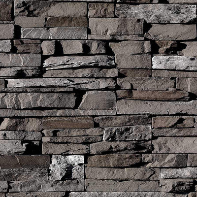 faux stone wall veneer corner dark rundle stacked stone for outdoor and indoor wall by surface group eldorado stone