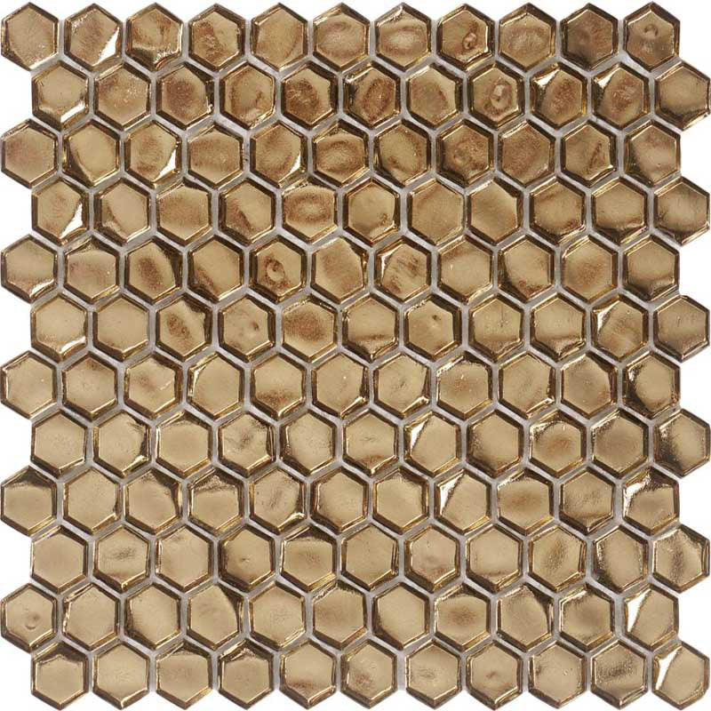 mir alma glamour cordoba gold wall and floor mosaic distributed by surface group natural materials