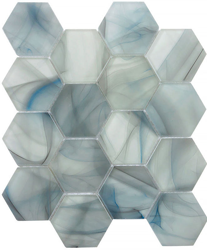 mir natural line cloud 9 blue hex wall and floor mosaic distributed by surface group natural materials