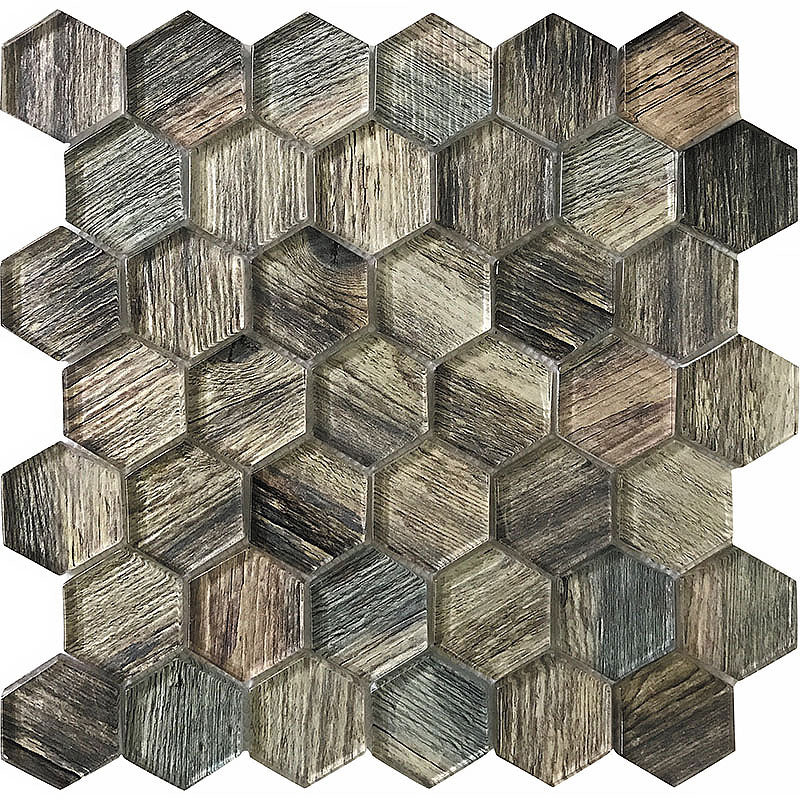 mir natural line sierra ponderosa hex wall and floor mosaic distributed by surface group natural materials