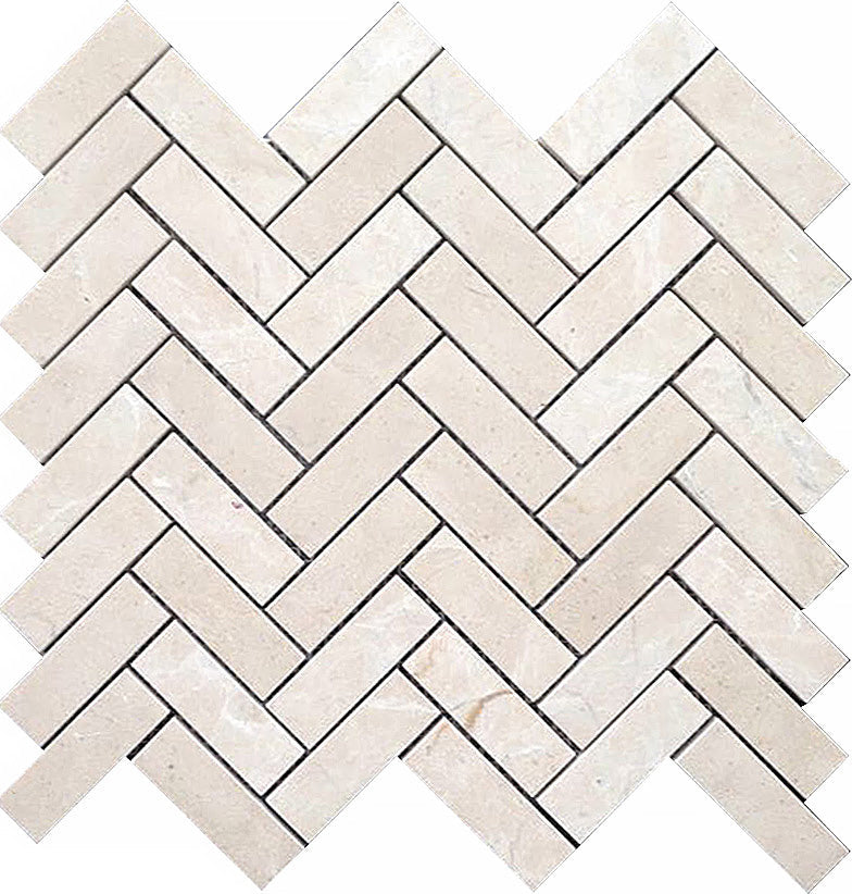 mir natural line valencia crema 1x3 herringbone wall and floor mosaic distributed by surface group natural materials