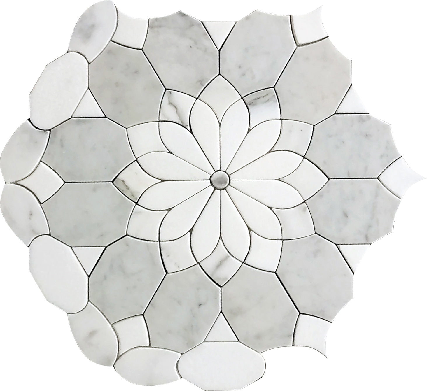 mir skalini waterjet merletto beige wall and floor mosaic distributed by surface group natural materials