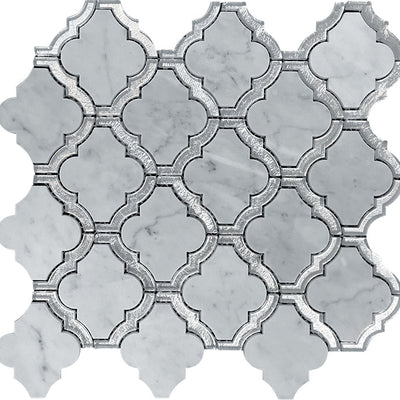 mir skalini waterjet trellis 5 wall and floor mosaic distributed by surface group natural materials