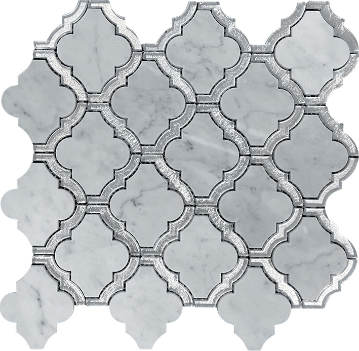 mir skalini waterjet trellis 5 wall and floor mosaic distributed by surface group natural materials