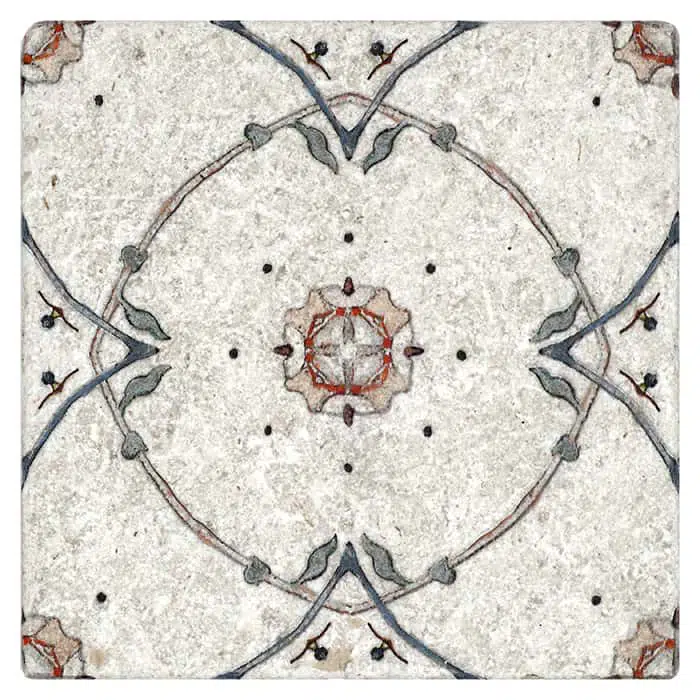stella wildberry traditional carrara natural marble square shape deco tile size 12 by 12 inch for interior kitchen and bathroom vanity backsplash wall and floor wet areas distributed by surface group and produced by artistic tile in united states