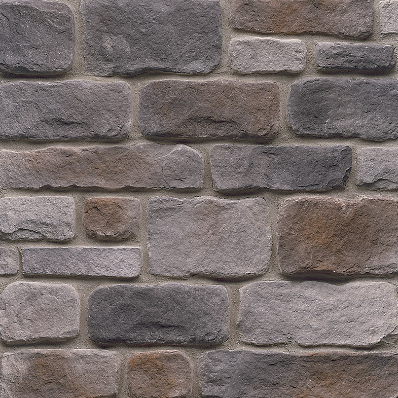 faux stone wall veneer corner grey cobble for outdoor and indoor wall by surface group stone craft