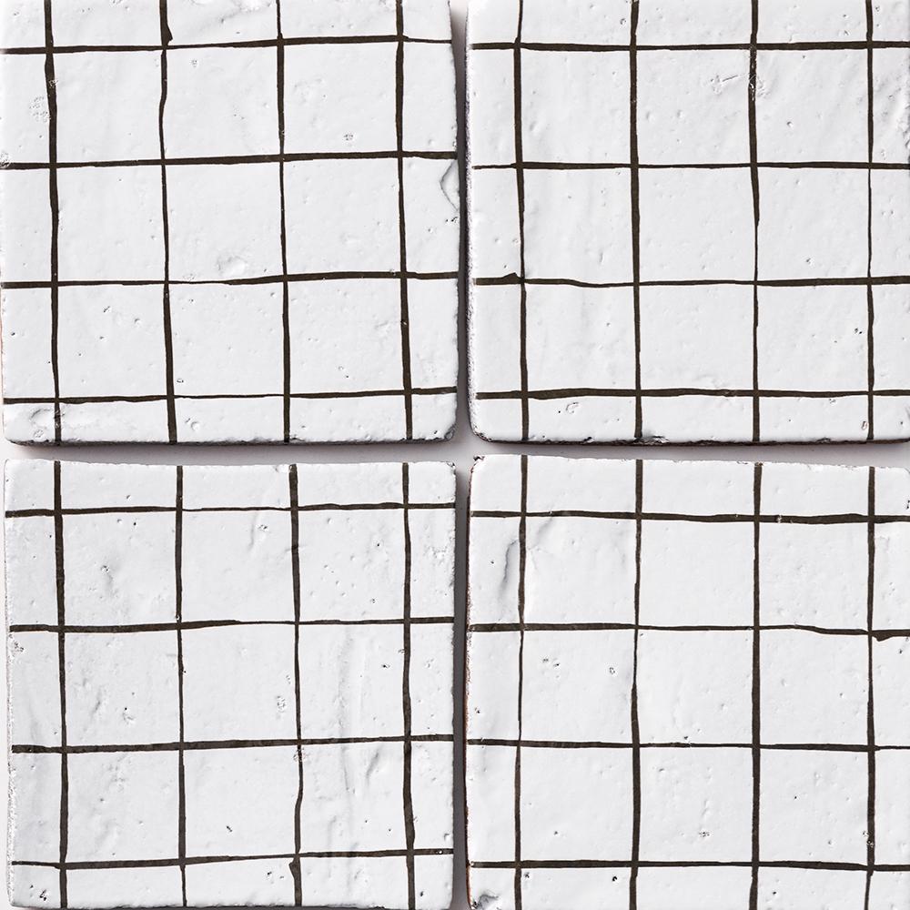 zuni 5 antique glazed terracotta deco tile size six by six sold by surface group manufactured by marble systems used for kitchen backsplashes living room accent walls and bathroom walls